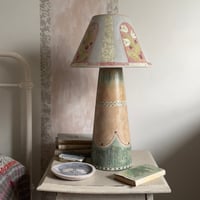 Image 2 of Fresco Painted Wooden Lamp 