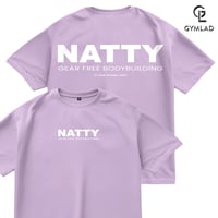 Image 1 of Natty Oversized Bodybuilding T-Shirt Thistle Represent Natural Muscle