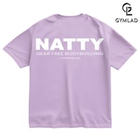 Image 2 of Natty Oversized Bodybuilding T-Shirt Thistle Represent Natural Muscle