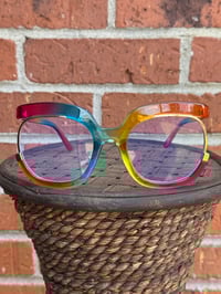 Image 1 of Rainbow Clear Rimless Frames