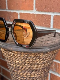 Image 2 of Black Hexagon Tinted Frames
