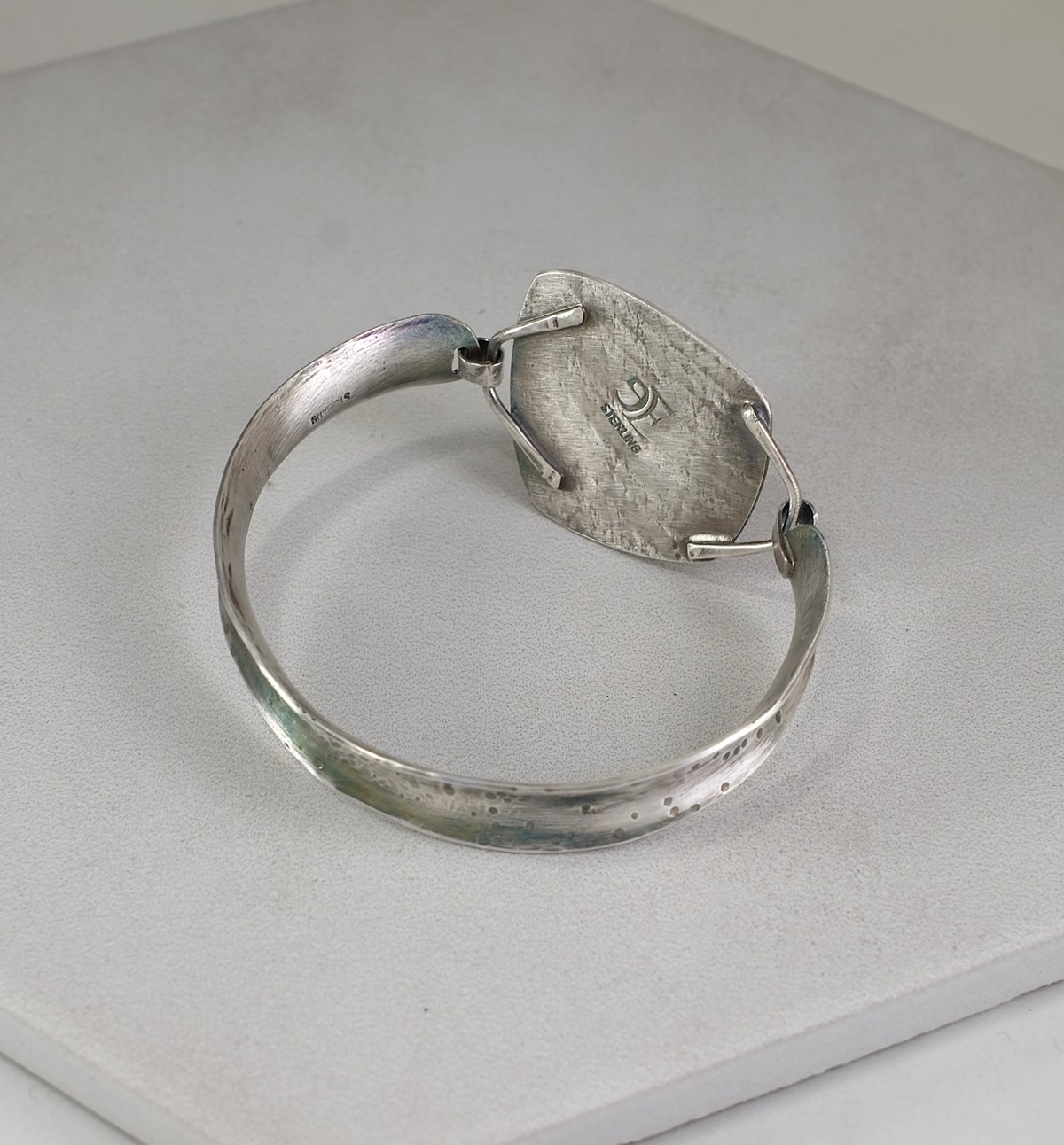 Image of Oregon Picture Jasper, Sterling Silver Bracelet