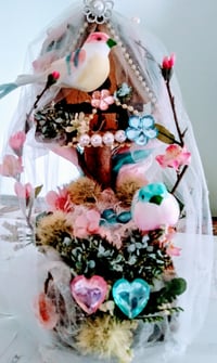 Image 3 of Cotten Candy Mini Birdhouse   