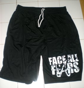 Image of FACE ALL FEARS MESH SHORTS