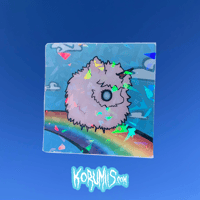 holographic unicorn on rainbow