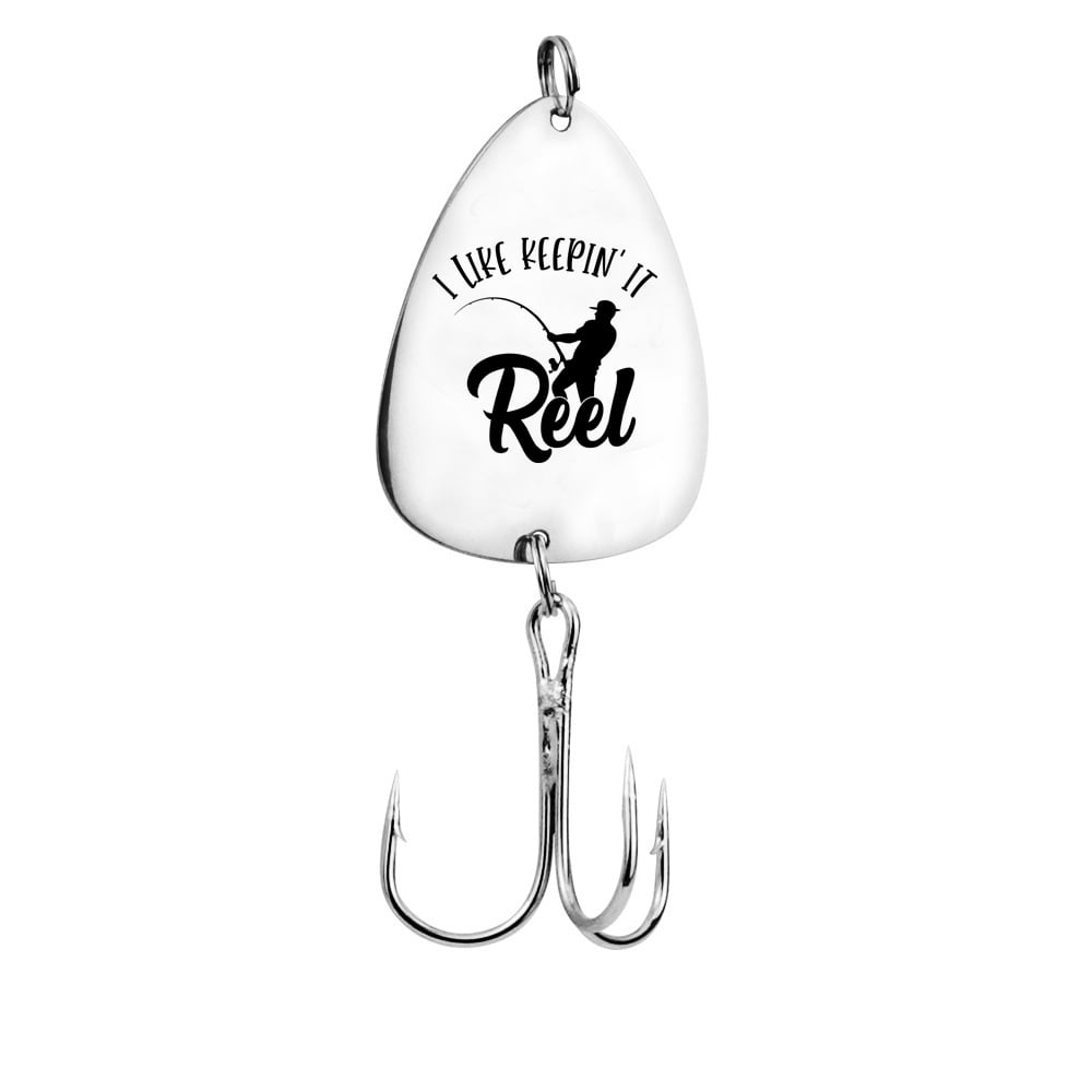Image of Engraved fishing hook - I like to keep it reel. Gifting ideas for authentic, honest people.