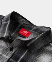 Image 2 of VANS X ANDREW ALLEN_PLAID BUTTON-UP SHIRT :::BLACK:::