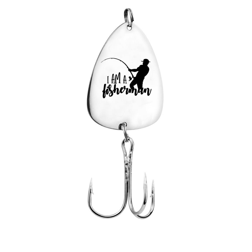 Image of I am a Fisherman - Custom engraving on Fishing Hook. Gift for a Fisherman in your Life.