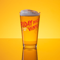 Image 1 of NEW! Friday Night Vinyl pint glass