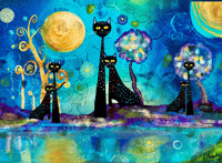 Image 4 of Abstract cats 