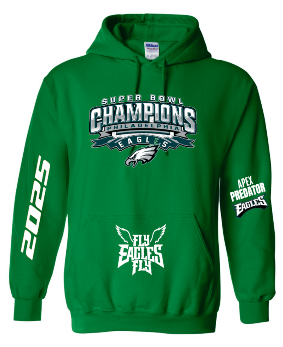 Image of EAGLES SUPERBOWL CHAMPION HOODIE/KELLY GREEN