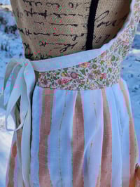 Image 4 of Linen Retro Creamsicle Pinafore Apron 