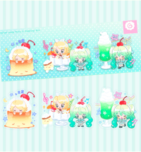 Melon Soda Miku & Pudding Rin 
