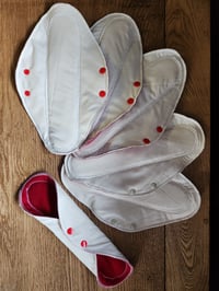 Image 2 of Un-Bleached Natural Cotton Pads with Pure Wool Backing