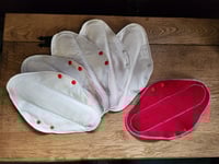 Image 5 of Un-Bleached Natural Cotton Pads with Pure Wool Backing