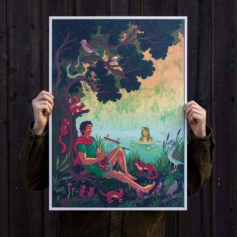 Orpheus and Eurydice // Artprint