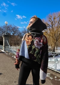 Image 1 of Down the Rabbit Hole Tapestry Crewneck