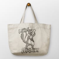 Little Nutsack Tote Bag - Black Outlines