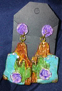 Cowtag earrings