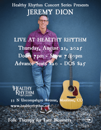 Image 1 of JEREMY DION :: LIVE AT HEALTHY RHYTHM