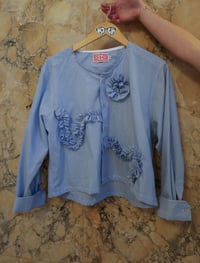 Image 3 of Blue Demure Crop