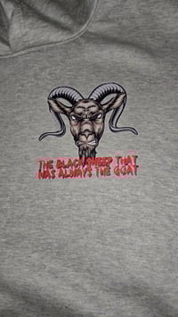 Image 2 of BLACK SHEEP RED ON GREY  SWEATSUIT 