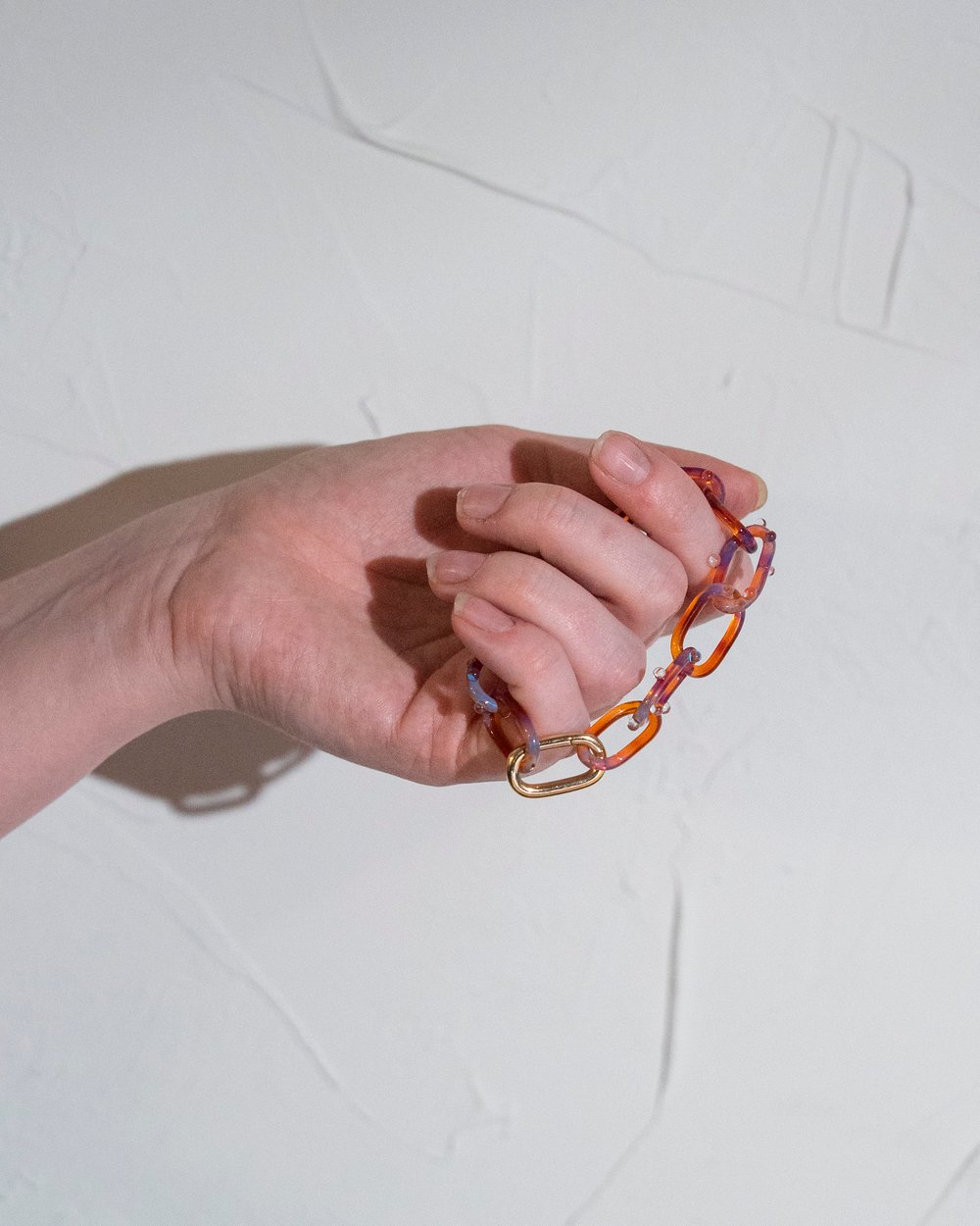 Image of dew drop link bracelet in nebula