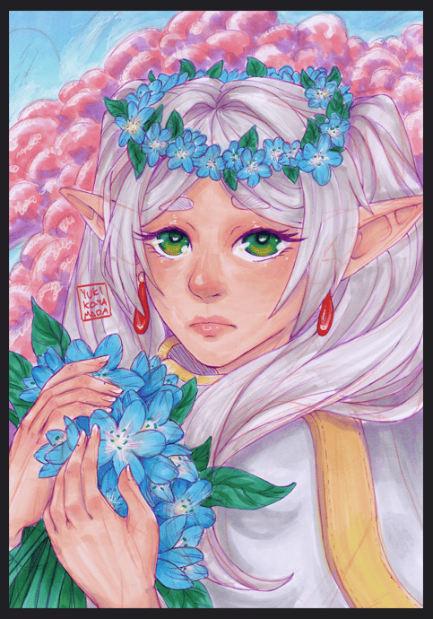 Image of Frieren fanart print