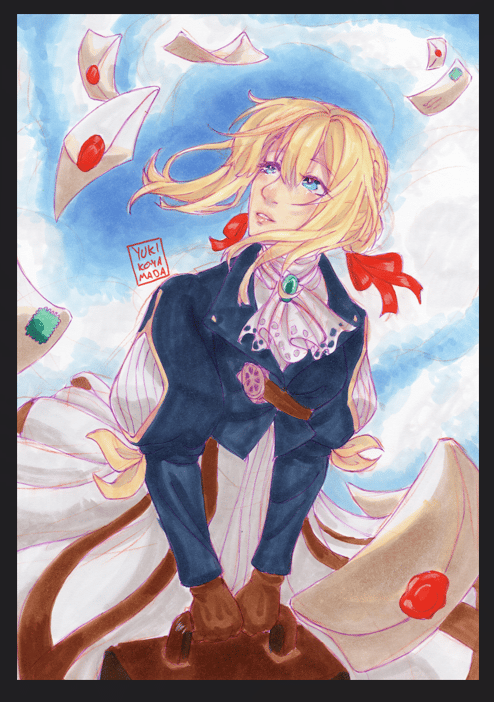 Image of Violet Evergarden fanart print