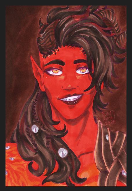 Image of Karlach | Baldur's Gate 3 fanart print