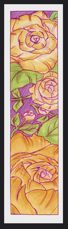 Image of Golden Peony Bookmark