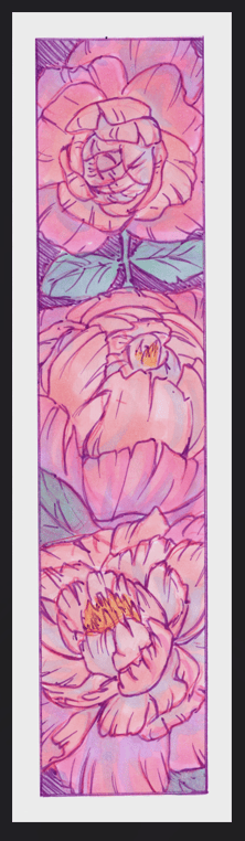 Image of Peony Bookmark 