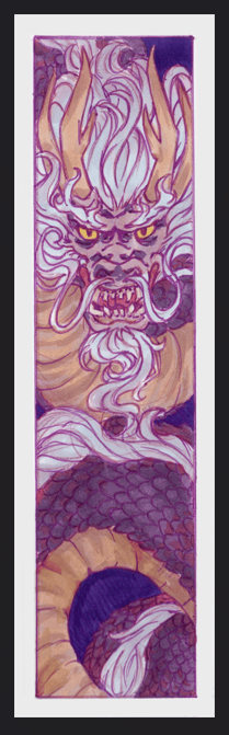 Image of Purple Dragon Bookmark