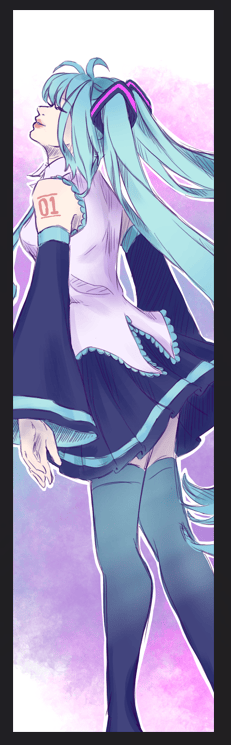 Image of Hatsune Miku Bookmark