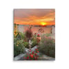 Cottage Garden Sunrise - 11” X 14” Canvas Print