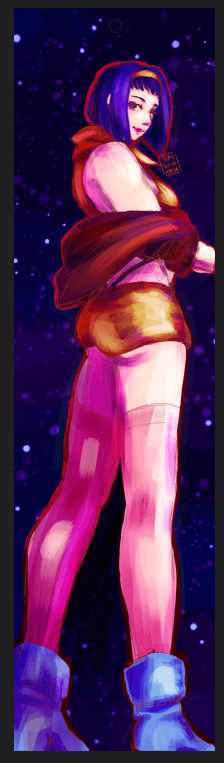 Image of Faye Valentine bookmark | Cowboy Bebop