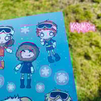 Image 2 of every snowflake's different sticker sheet