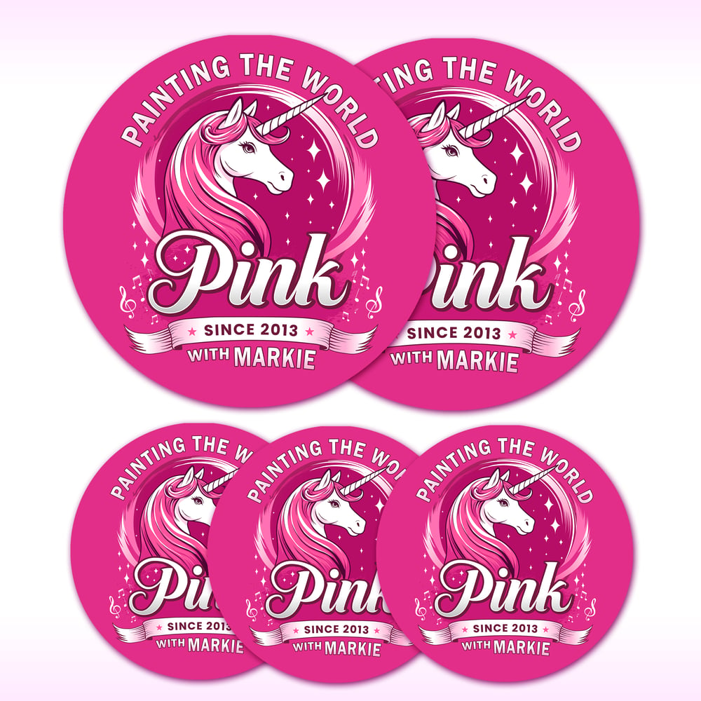 Image of Sticker Set - "Painting the World Pink" 🎀