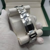 Image 2 of Rolex Style - Black on Silver w/ Silver Band (DateJust)