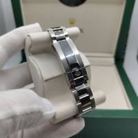 Image 2 of Rolex Style - Black on Black w/ Silver Band (DateJust)