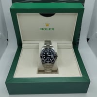 Image 3 of Rolex Style - Black on Black w/ Silver Band (DateJust)