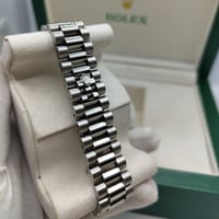 Image 2 of Rolex Style - White on Silver w/ Silver Band (Day-Date)