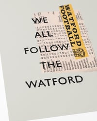Image 2 of Watford FC Vintage Programme Collage – Football Art Print – Series 4