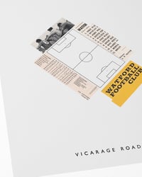 Image 2 of Watford FC Vintage Programme Collage – Football Art Print – Series 5