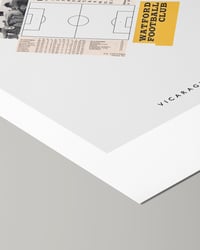 Image 3 of Watford FC Vintage Programme Collage – Football Art Print – Series 5