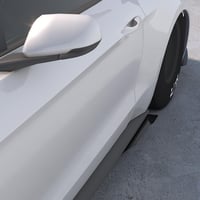 Image 5 of 2015-2024 Mustang Side Skirts Aluminum Rear Set