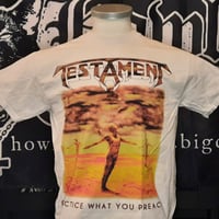 Testament "Practice what you preach" white shirt