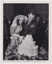 Image 1 of Ella Raines Wedding Day Original Photograph (1947) 