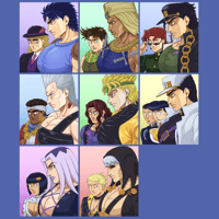 JJBA Big Bazonga Bois stickers (1/2)