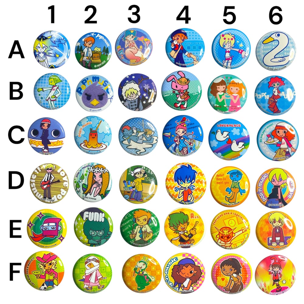 pop'n music pins